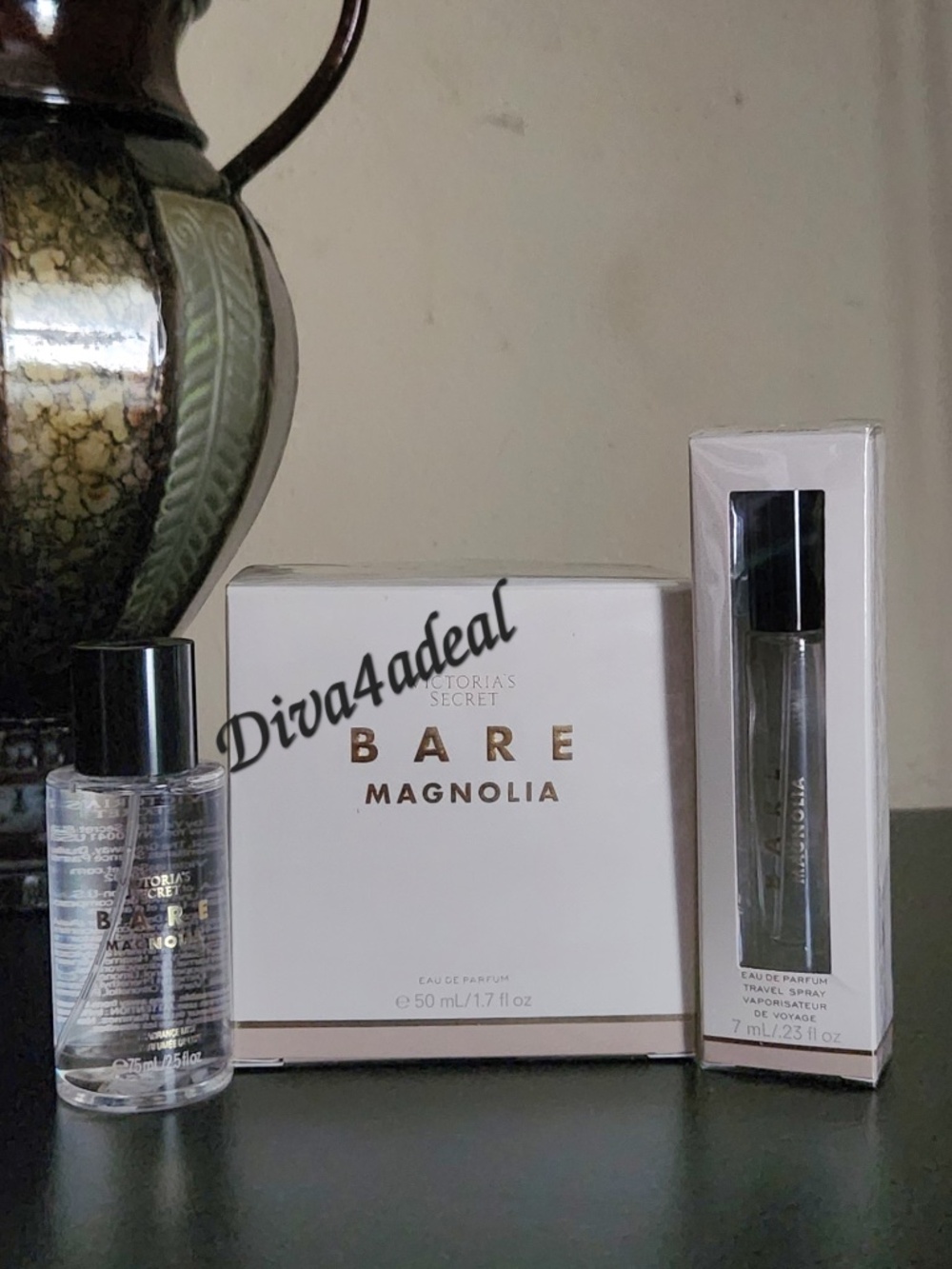 Victoria's Secret BARE MAGNOLIA 1.7 FL OZ EDP 6PC Bundle